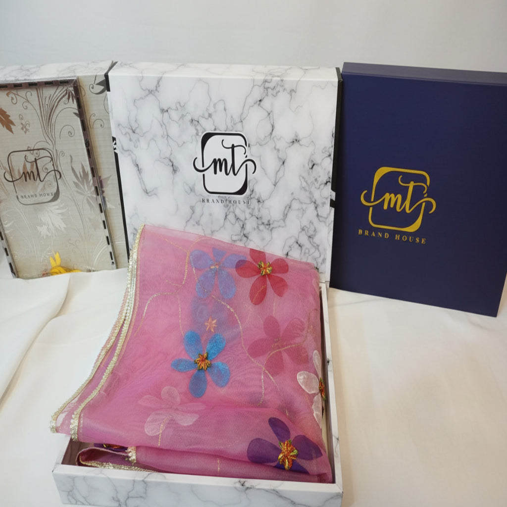 Party Wear Net Organsa Dupatta