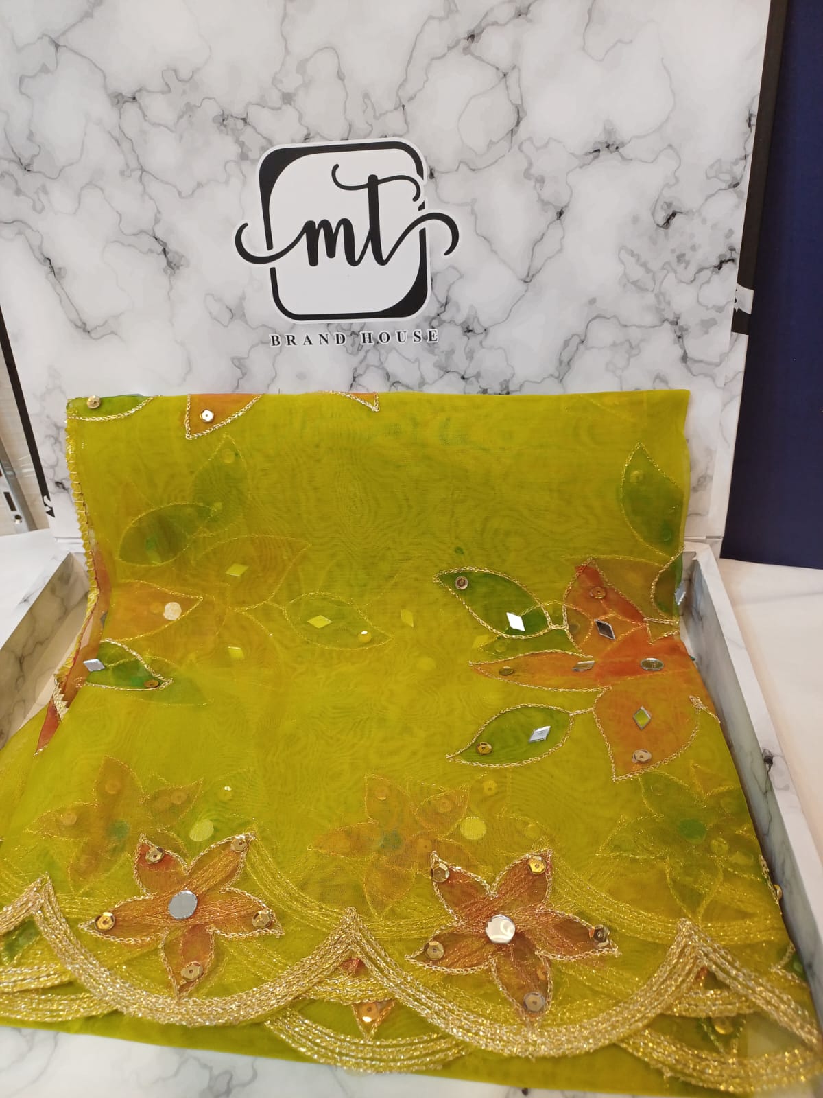 Party Wear Foil Work Dupatta