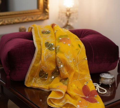 Party Wear Net Organsa Dupatta