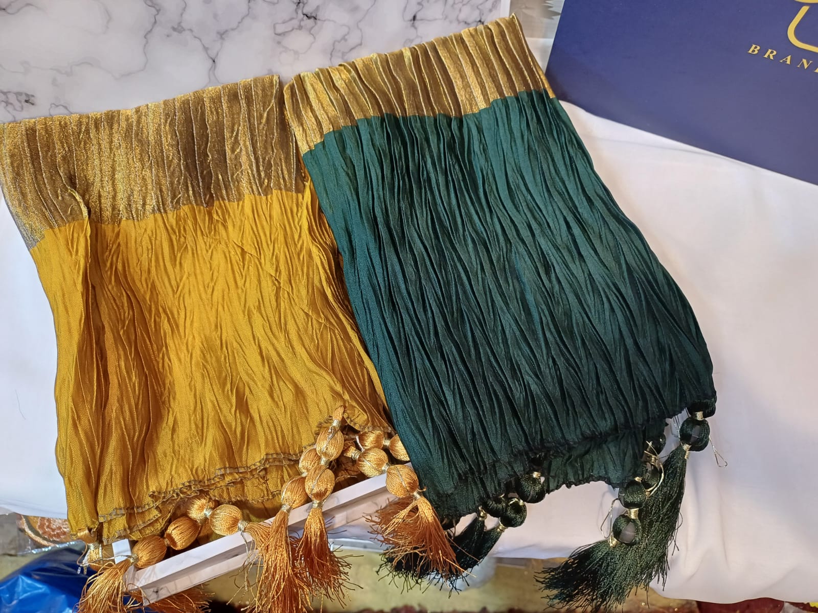 Gents Mehndi Traditional Silk Staller