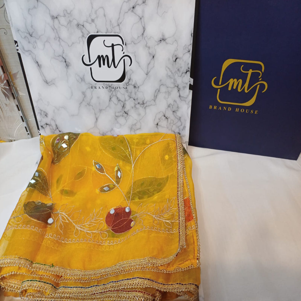 Party Wear Net Organsa Dupatta