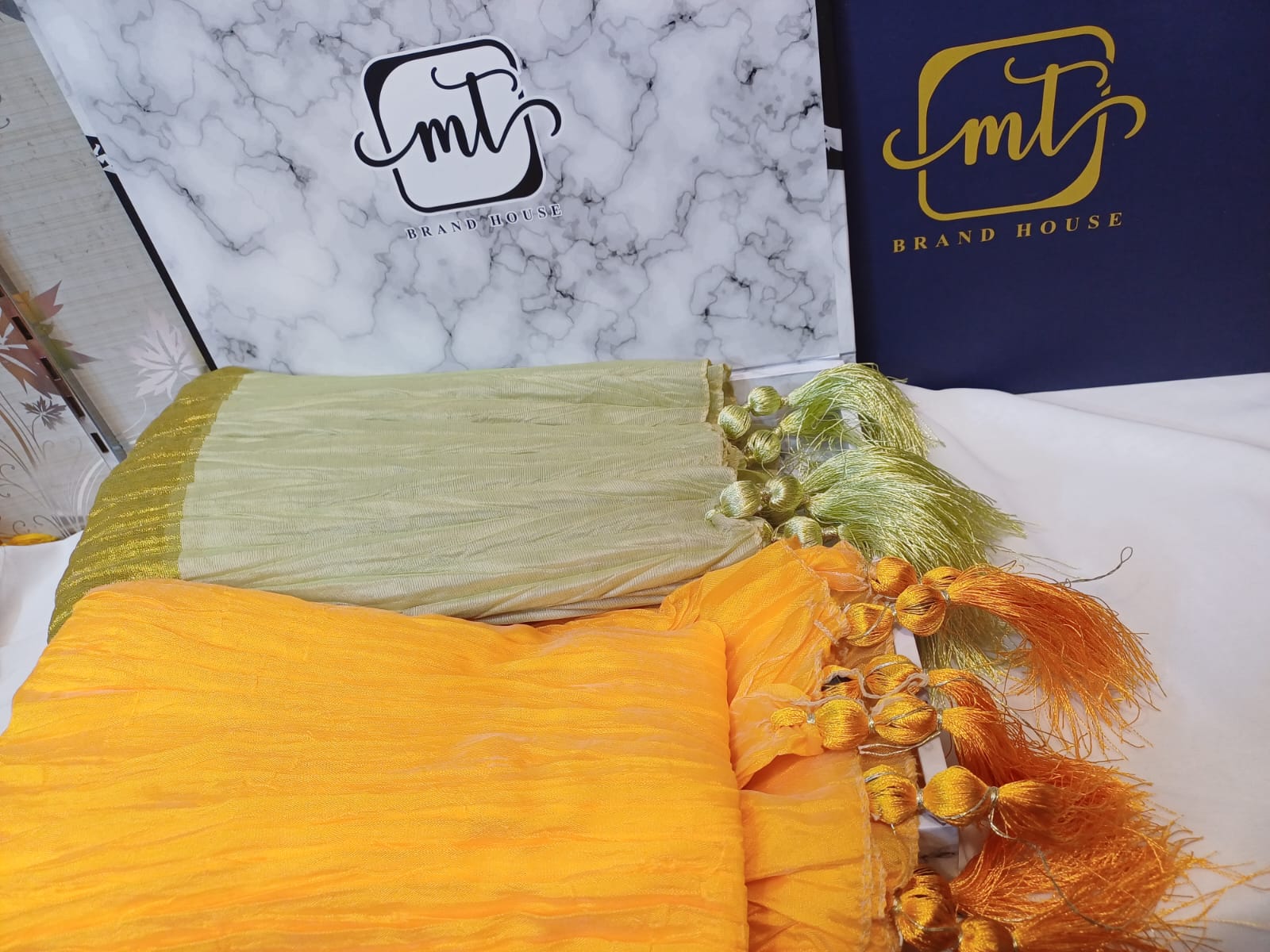 Gents Mehndi Traditional Silk Staller