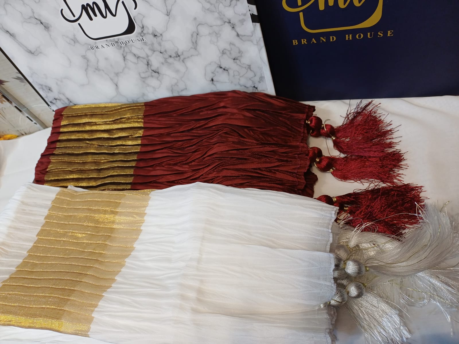 Gents Mehndi Traditional Silk Staller