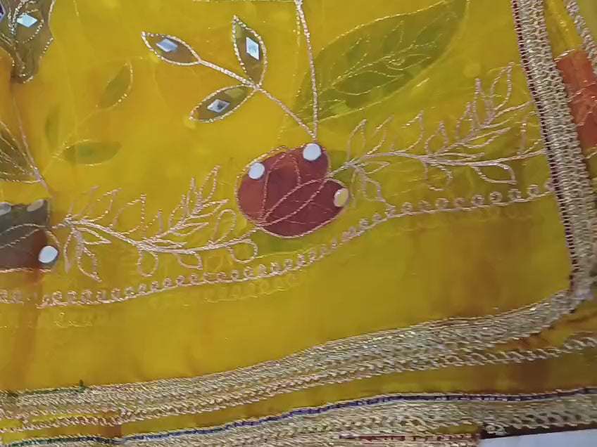 Party Wear Net Organsa Dupatta