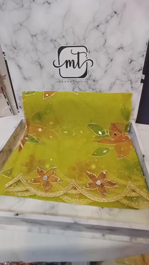 Party Wear Foil Work Dupatta